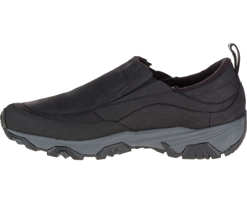 Merrell Slip Ons Black - ColdPack Ice+ Moc Waterproof Wide Width - Mens 19MNBAFJW